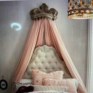 Crown Cornice & Blush Sheers Pottery Barn Kids